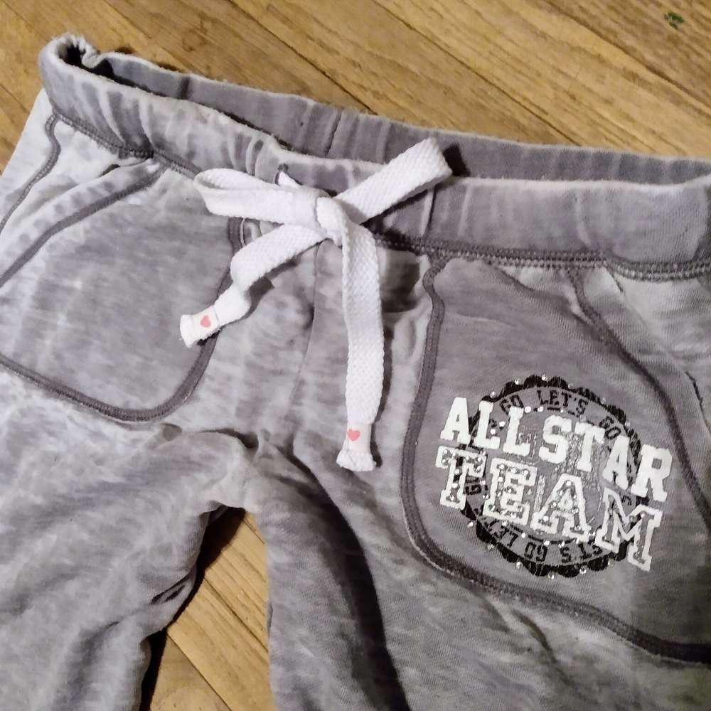 Hard Candy gray burnout capri sweats